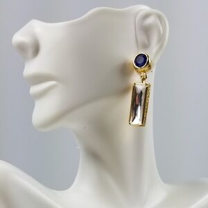 Rhinestone gemstone crystal birthstone earring
